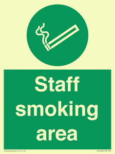 Staff smoking area
